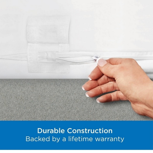 New Allerease Full Maximum Waterproof Allergy and Bedbug Protection Zippered - Picture 6 of 11